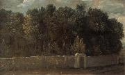 Francois Desportes Study of a Park,Surrounded by Walls oil painting reproduction